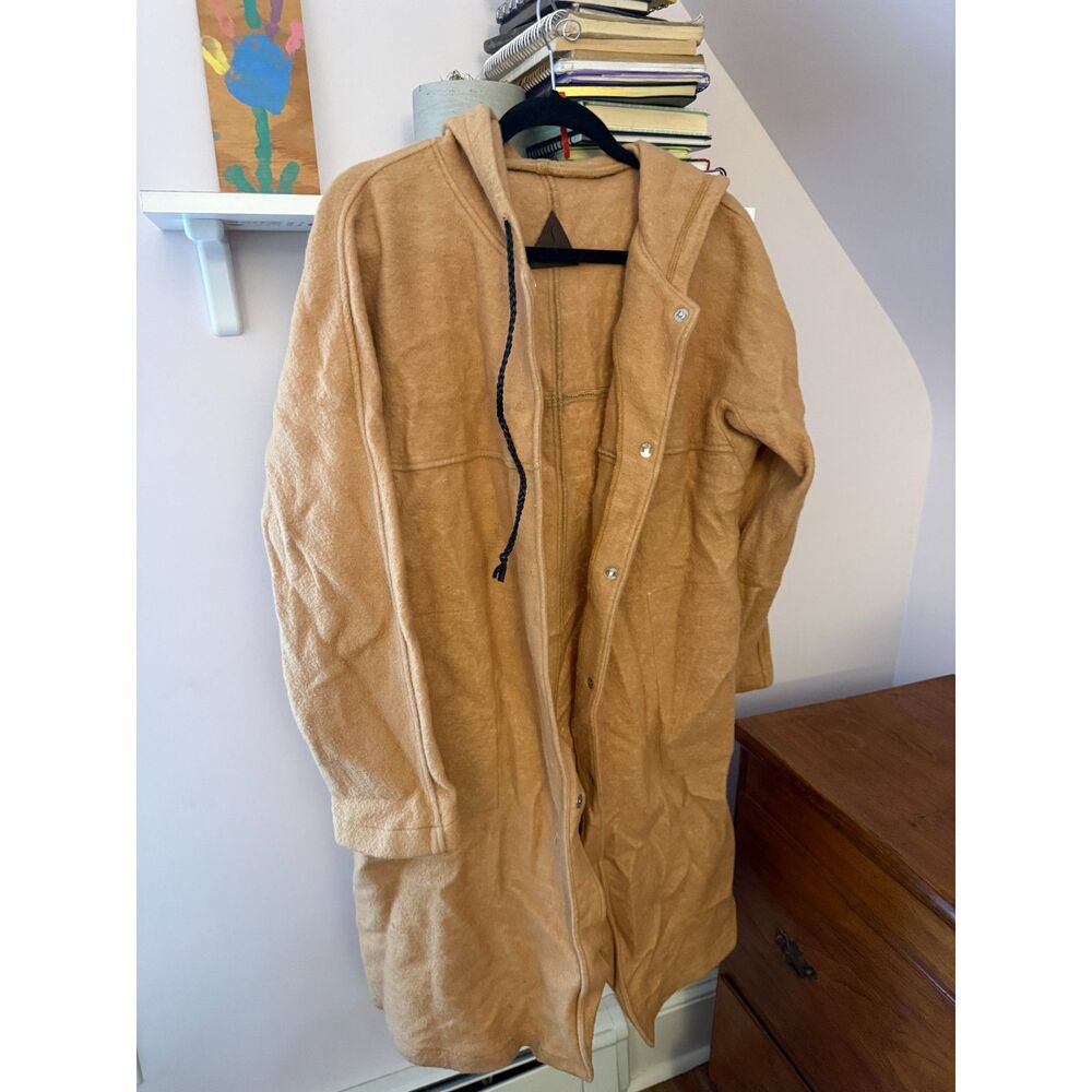 Fjall M coat wool hooded camel